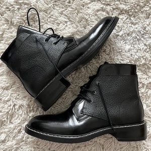 Maison Margiela Leather Lace Up Boots